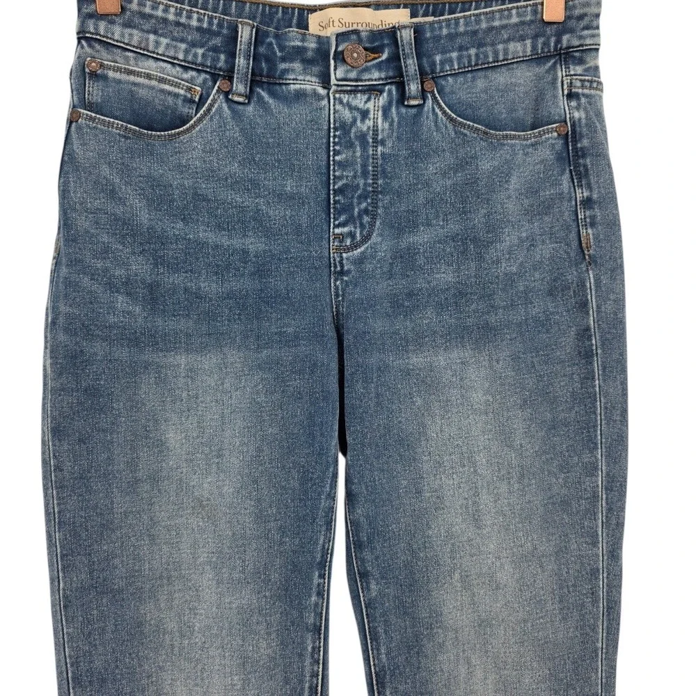Soft Surroundings Womens S The‎ Ultimate Denim Relaxed Straight Jeans
